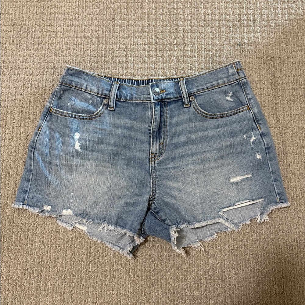 Aerie Distressed Jean Shorts